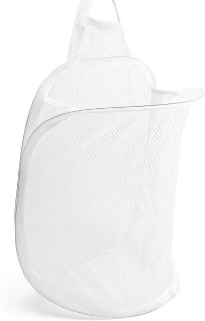 Hanging Laundry Bag Small Hanging Hamper Foldable Mesh Hamper Collapsible Wall