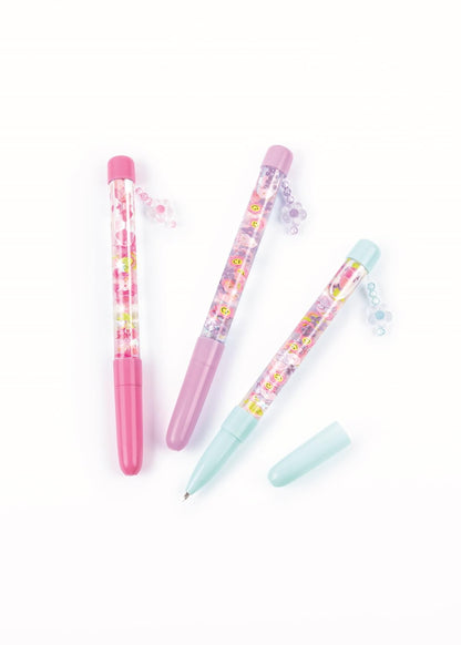 Make It Real DIY Floaty Pens Kit - Create 3 Sparkly, Customizable Pens with Glitter & Charms - Fun Craft for Tweens, Girls & Kids Ages 8+ -Mess-Free Creative Activity Great Gift for Artistic Kids