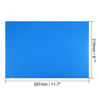 uxcell 5 Pcs Dry Erase Magnetic Strip 11.7" x 8" Magnetical Sheet Labels Stickers Writable Blue for Whiteboards Refrigerator and Crafts