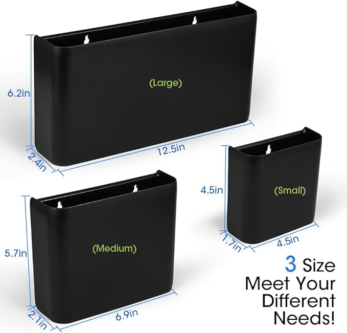 Picowe 3 PCS Magnetic Laundry Storage, Magnetic Storage Box