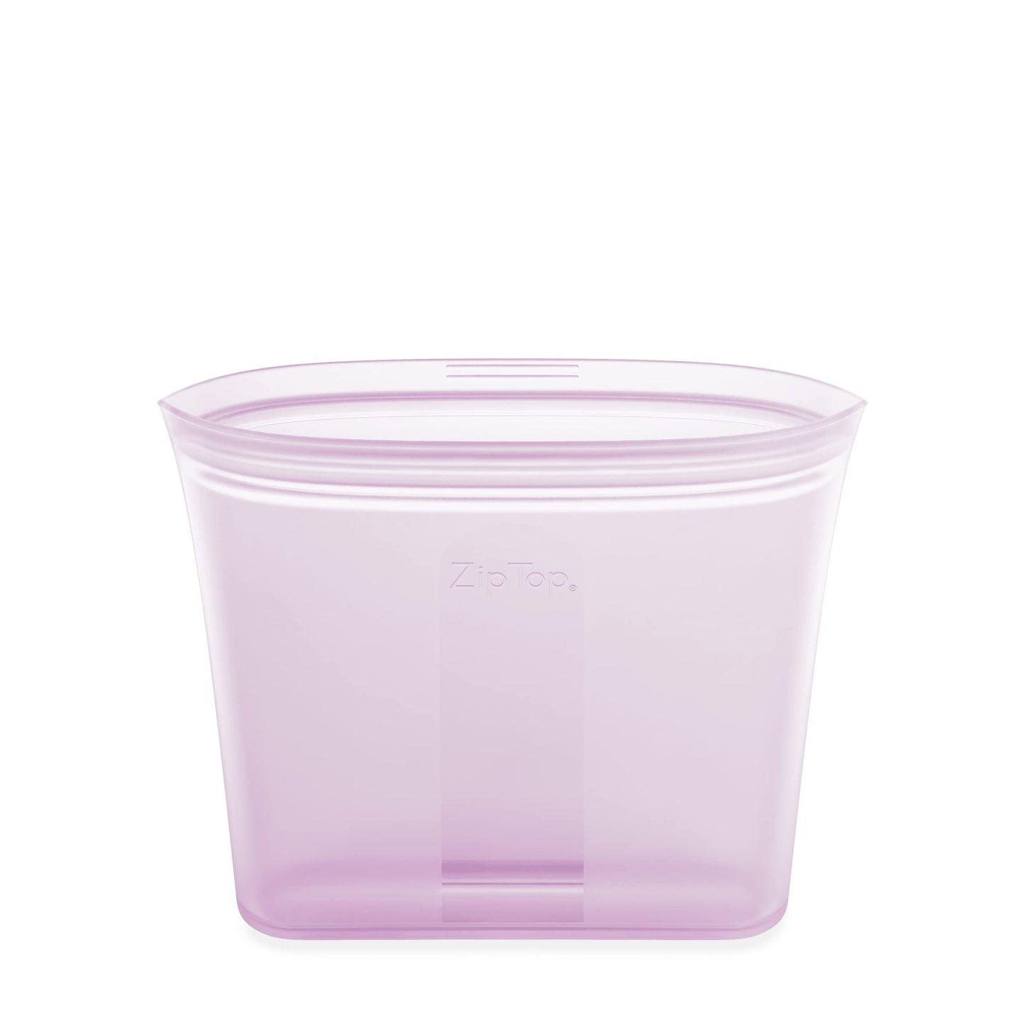 Zip Top Reusable Food Storage Bags | Medium Dish [Frost] | Silicone Meal Prep Container | Microwave, Dishwasher and Freezer Safe | Made in the USA