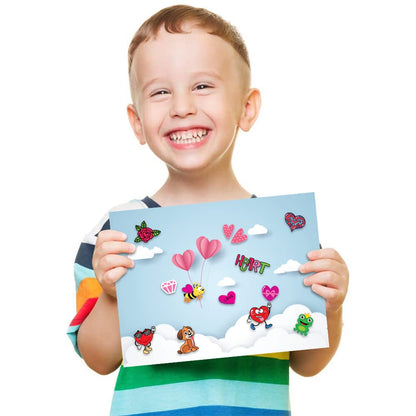 ArtCreativity 1600 Valentines Stickers for Kids, with 100 Sticker Sheets, Holiday Stickers and Treats Assortment, Valentines Party Favors for Boys, Girls, and Toddlers, Gift for Kids Ages 3 4 5 6 7 8