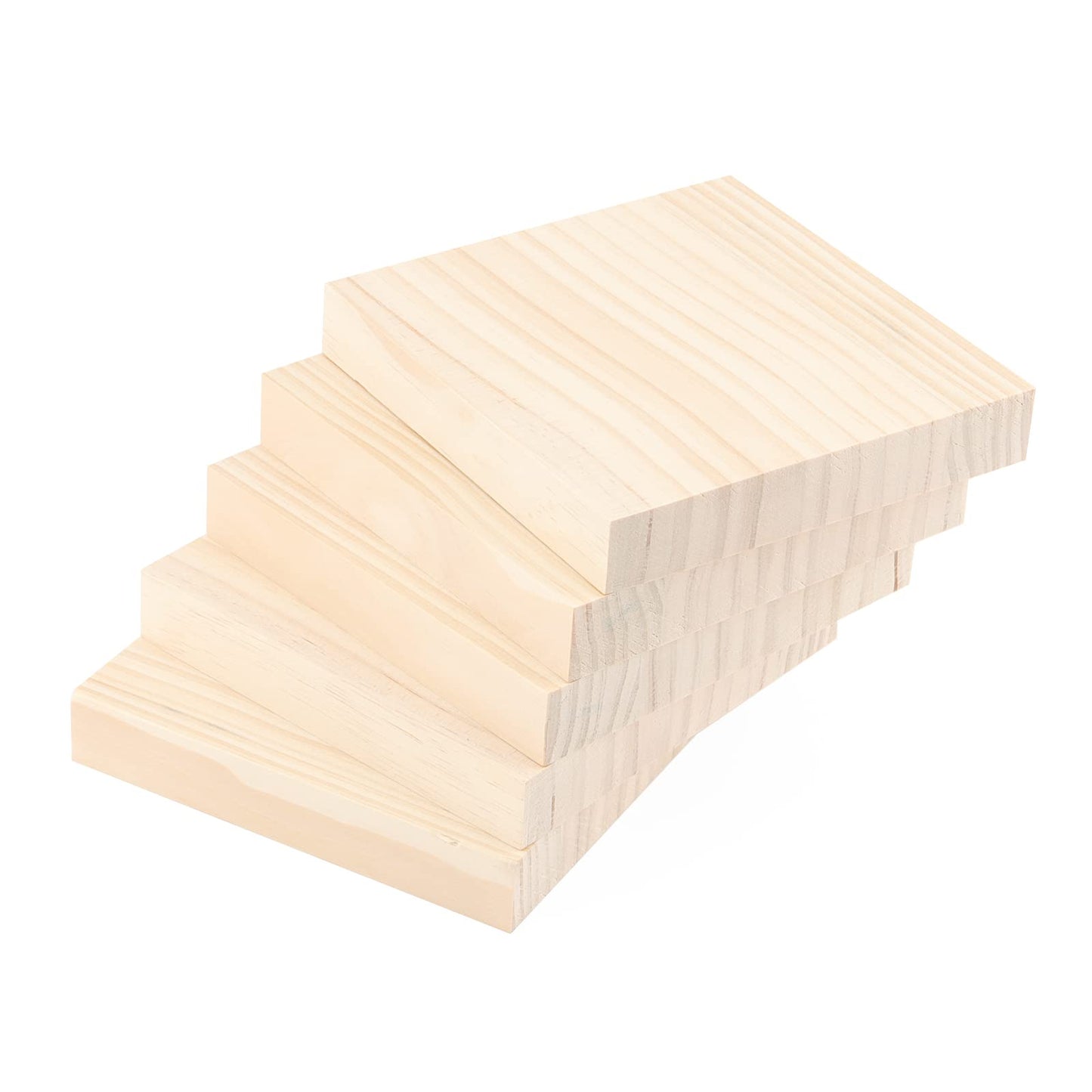LEXININ 10 PCS 6 x 6 x 1 Inch Wood Carving Blocks, Wooden Blocks, Unfinished Whittling Blocks for Crafts, DIY Projects, Carving