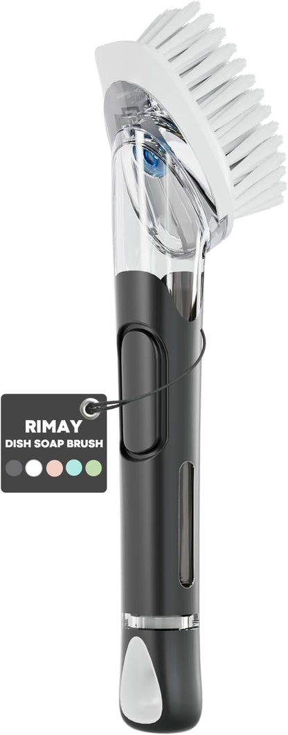 RIMAY Soap Dispensing Dish Brush, Dish Scrubber