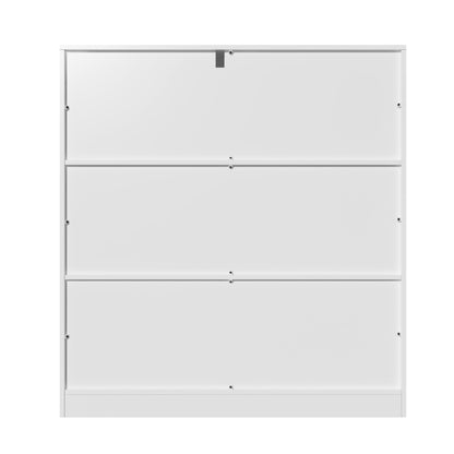 NewBeth 8-Cube Wooden Bookcase,3-Tier Freestanding Storage Cubes with Base,Multi-Purpose Open Shelving for Books,Toys,Bins,Decor – Home Office,Bedroom,Living Room Organizer (White, 8-Cube)