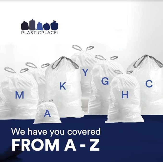 Plasticplace Custom Fit Trash Bags, Compatible
