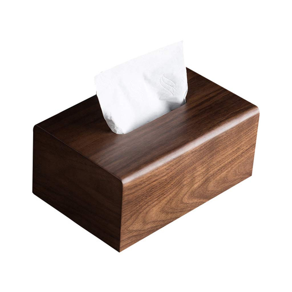 Walnut Tissue Box With Removable Lid Luxury Wooden Paper Holder Napkins For Case Living Room Coffee Table Desktop Drawer Box For Creative Solid Wood Desktop Storage Box Decoration Home Desk Napkins