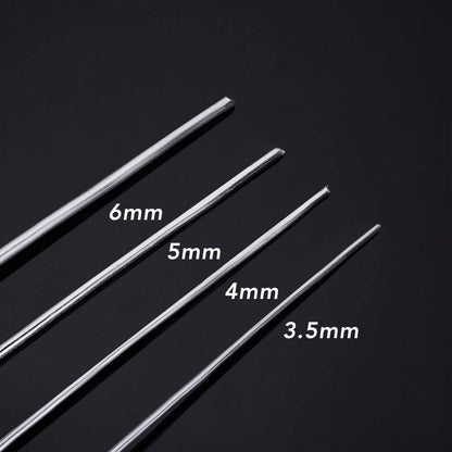BENECREAT 3 Gauge(6mm) Silver Aluminum Wire 23 Feet Bendable Metal Sculpting Wire for Bonsai Trees, Floral, Skeleton Making, Home Decors and Other Arts Crafts Making