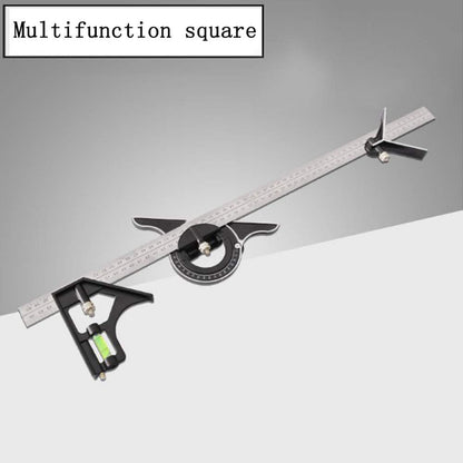 Stainless steel t square ruler Adjustable sliding combination Square Square Ruler & Protractor Level Measure Measuring Set 4-Piece 12" 4R Combination Square