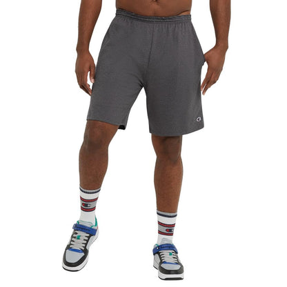 Champion mens 9" Everyday Cotton With Pockets novelty shorts, Granite Heather-407q888, X-Large US