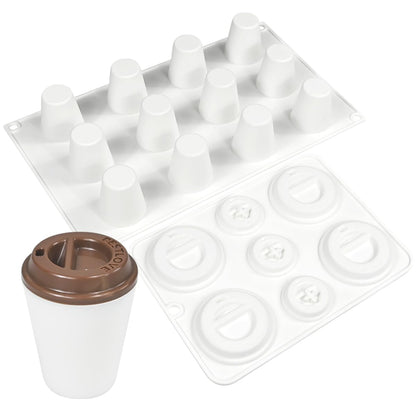 mostsom Cylinder Cup Shape Mousse Cake Mold For Making Chocolate Muffin Ice Shot Glass Mould Kitchen Baking Tool (A_ Small Cup)