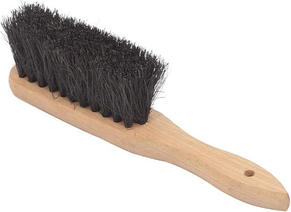 Coal Shovel and Hearth Brush Set Made of Natural Wood and Coco Bristles