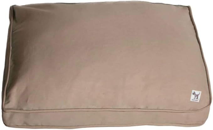 Molly Mutt Sheepy Wool-Filled Crate Pad, GOTS-Certified 100% Organic Cotton Canvas Cover with Soft 100% Natural Wool Insert, Ideal for Dog Bed or Kennel, Wild Horses, 42" x 28" x 2.5"