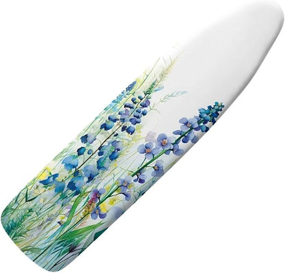 ZDCUSTOM Blue Flower Ironing Board Cover Iron Board Replacement Cover Resist