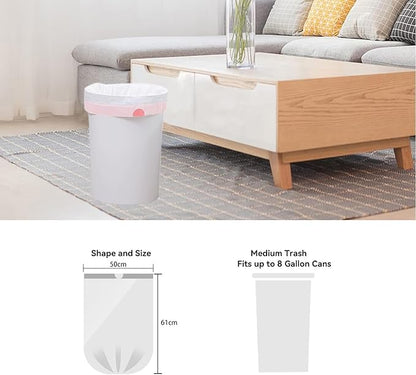 5 Gallon Trash Bags Drawstring, Small Garbage Bags