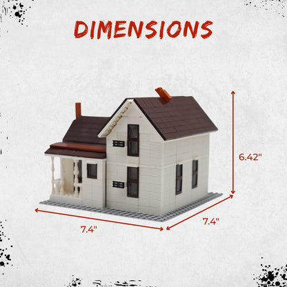 US Ghost Adventures Villisca Axe Murder House Complete Building Block Set, Historic Crime Scene Model Kit, 795 Pieces, Ages 13+, 7.4 x 7.4 x 6.42 Inches