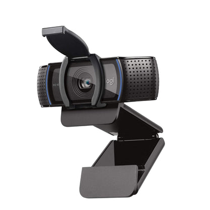Logitech C920S HD Pro Webcam, Full HD 1080p/30fps Video Calling, Clear Stereo Audio, Light Correction, Privacy Shutter, Works with Skype, Zoom, FaceTime, Hangouts, PC/Mac/Laptop/Tablet/Xbox