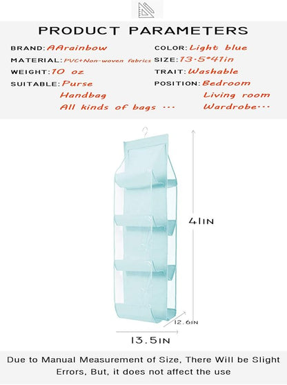 AARAINBOW 1 Pack Hanging Handbag Purse Organizer, Handbag Organizer