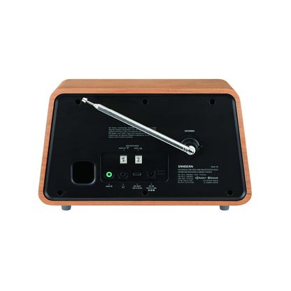 Sangean HDR-19 HD Radio/AM/FM-RDS/Bluetooth/AUX Premium Wooden Cabinet Radio