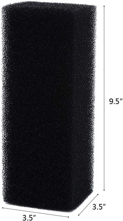ALEGI Aquarium Bio Sponge Filter Media, Replacement Foam Insert Fit for 110 / Filters,30 PPI (AC110-4pcs)