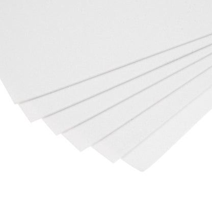 uxcell White Shiny EVA Foam Sheets 23.6x15.7in 1.3mm Thick for Crafts DIY 6 Pcs