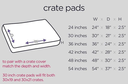Molly Mutt Sheepy Wool Crate Mat - 100% Cotton Canvas Cover with Temperature-Regulating 100% Natural Wool-Filled Insert Dog Bed - Soft & Supportive Wool-Filled Bed - (24"x18"x2.5", Rough Gem)