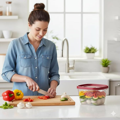 Tribello BPA-Free Plastic Food Storage Set, Dishwasher Safe: Perfect