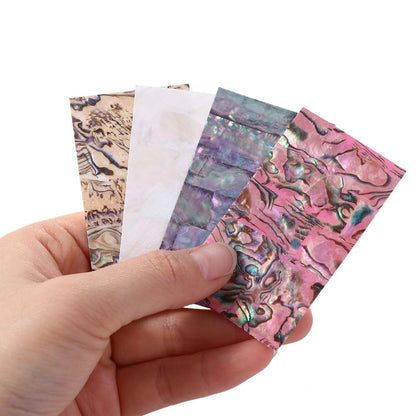 Leadigol 6 Sheet Nail Art Sticker Abalone Seashell Slices Design Sequins Supplies Gradient Mermaid Flakes DIY Nail Decals Women Manicure Decoration