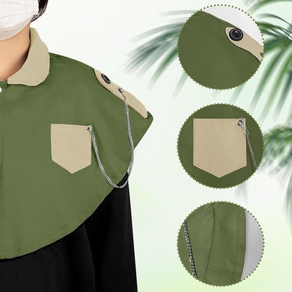 La La Pet Parrot Anti-Scratch Shoulder Protector Pet Bird Training Shoulder Cape Parrots Poop Shawl Diaper Flight Suits and Accessories for Macaws Cockatoos Parakeets Cockatiels Green