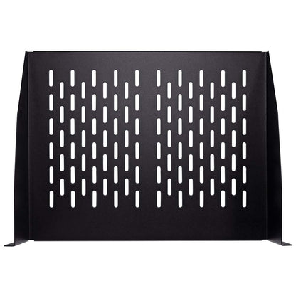 NavePoint 2U 19-Inch Universal Vented Rack Mount Cantilever Server Cabinet Shelf 14-Inches Deep Black