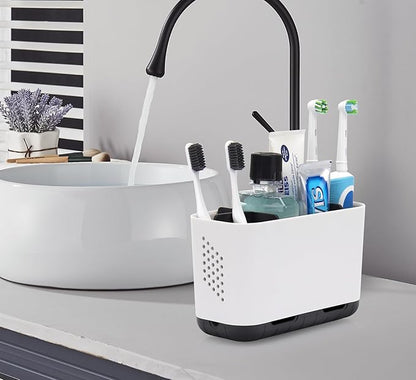 Toothbrush Holders for Bathrooms, Electric Toothbrush and Toothpaste Holder