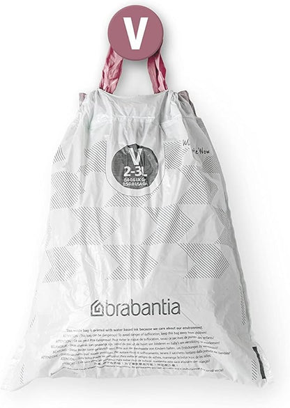 Brabantia PerfectFit Trash Bags Thick Plastic Trash Can Liners