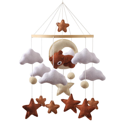 Wonderoo by Wowo Baby Mobile for Crib – Handmade Hanging Felt Nursery Mobile – Fits Most Crib Arms – Gender-Neutral Boho Nursery Decor & Baby Gift