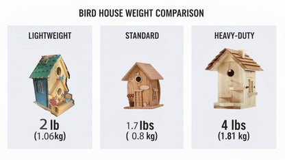 Large Bird Houses for Outside Clearance Wooden Bird House Kit - Bluebird House for Outside - Build it Yourself Birdhouse Kits for Adults to Build - Pole Mountable - Easy Open for Cleaning