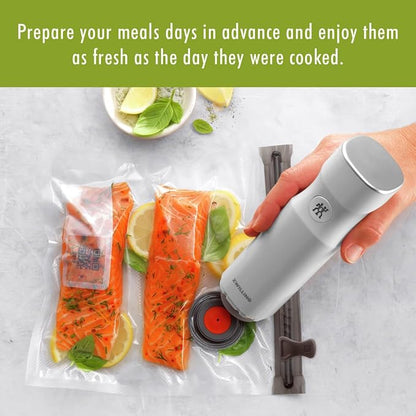 ZWILLING Fresh & Save 30-Piece Small Vacuum Sealer Bags, 1/2 Gallon Reusable Snack Bags, Meal Prep
