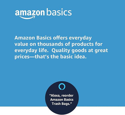 Amazon Basics Lawn & Leaf Drawstring Trash Bags, 39 Gallon