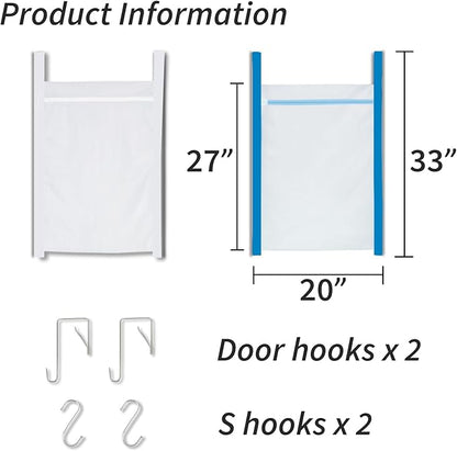 Over Door Large Mesh Laundry Hamper Bag
