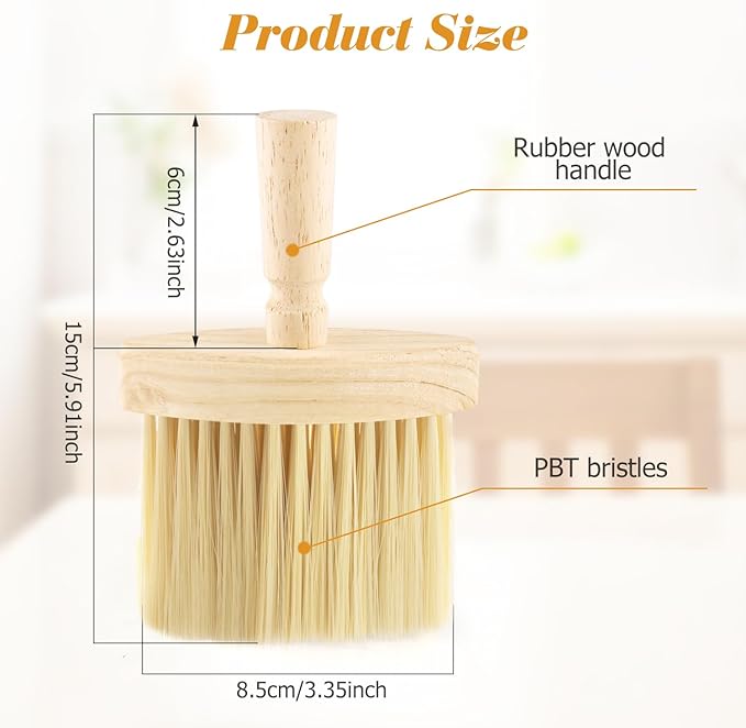 4pcs Wooden Window Groove Cleaning Brushs Soft Bristles Wood Handle Dust Brush