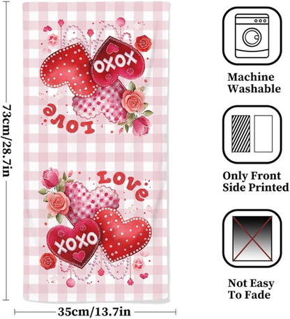 Valentines Day Hand Towels