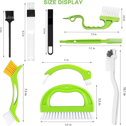 8 Pack Grout Cleaner Brush, Hand-held Groove Gap Cleaning Tools Tile Joint