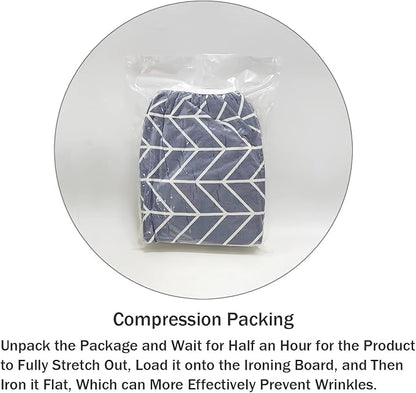 Ironing Board Cover and Pad Standard Size 15 x 54, 3 Pairs of Hook and Loop