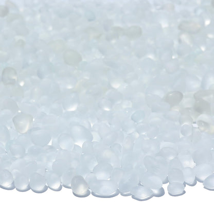 QYGL Sea Glass Stones - 2.9LB/46.4oz White Frosted Glass Pebbles Gemstones - Perfect for Aquarium Rocks, Fish Tank Gravel, Vase Fillers, Seaglass DIY Crafts, and Home Decor