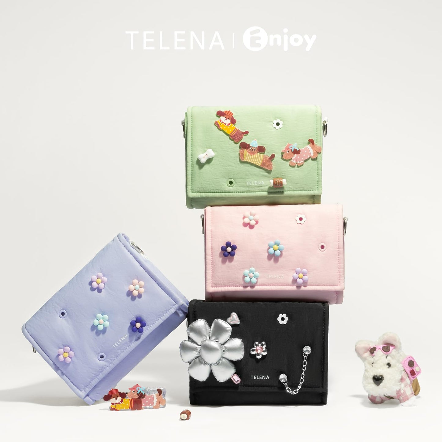 Telena Crossbody Bags for Women Cross Body Purse with Guitar Strap Lightweight Puffer Shoulder Bag for Travel