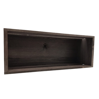 3 Pack Wood Craft Crate Caddy Set | Nesting, wood crates for display, wooden boxes for crafts, decorative wooden crate, Wood box storage crate, centerpieces for Home, bathroom and much more (Brown)