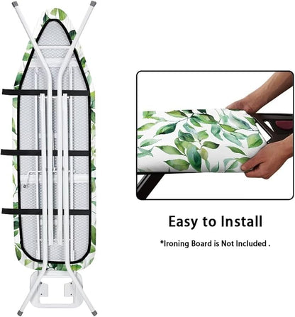 ZDCUSTOM Green Leaves Ironing Board Covers