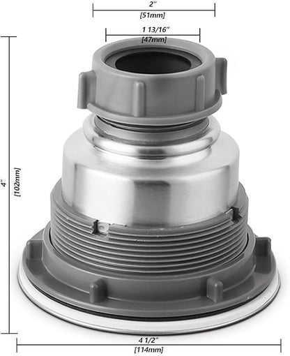 Serene Valley 3-1/2-inch Kitchen Sink Strainer Assembly, 304 Premium Stainless