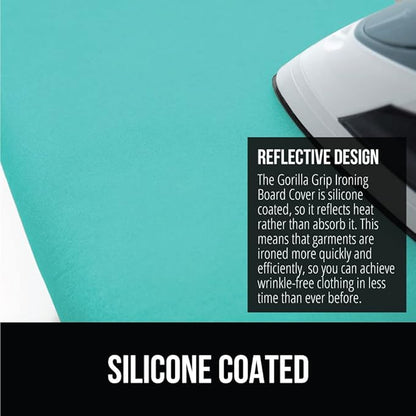 The Original GORILLA GRIP Ironing Board Cover and Pad, Silicone Coating