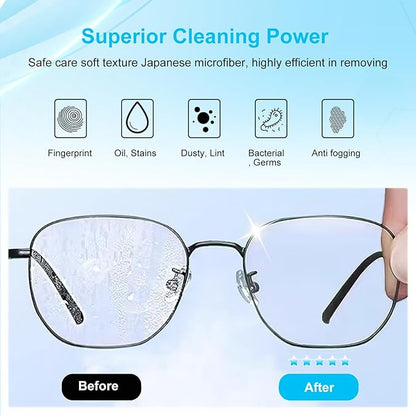 5 Pack Microfiber Cleaning Cloth, Lens Cleaning Cloth, Glasses Cloth Cell Phone