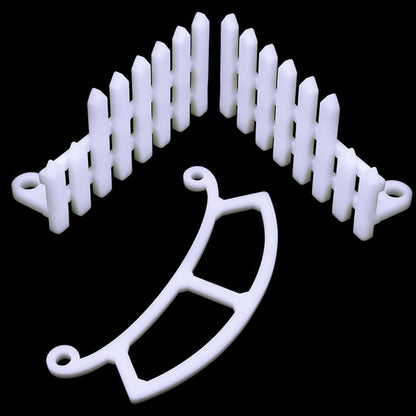 3 Pcs Perch Compatible with Bird Buddy, Side Fence, Wider Extension Perch for DIY Add-ons (White)