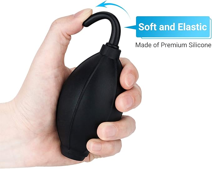 Soft Tip Silicone Super Air Blower Blaster Pump Dust Cleaner Include Micro